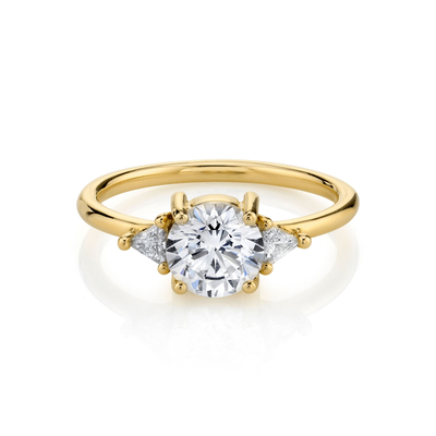 RD 4mm runder natürlicher Diamond Ring, Greifer, der Hochzeits-Band des Gold18k einstellt