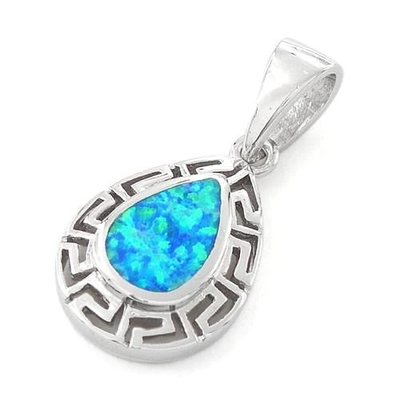 925 mit Muster-Labor Sterling Silvers Opal Greek lassen Sie den hängenden feinen Schmuck fallen, der für Frauen on-line ist