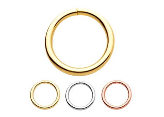 durchbohrender Ring 1/4inches 5/16inches 3/18inches des Gold14k für Nasen-Lippenohr