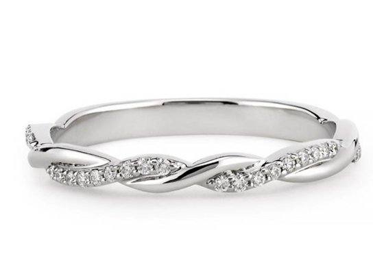 Rundschnitt Diamond Jewellery Rings 0.3ct des Weißgold-14K wirkliches ODM für Verpflichtung
