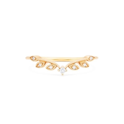 Gelbes Goldschmuck Diamond Wedding Unique Engagement Ringss 14K