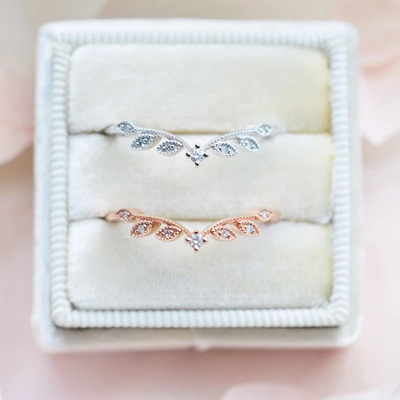Gelbes Goldschmuck Diamond Wedding Unique Engagement Ringss 14K