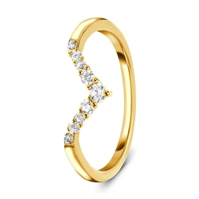 Berühmtheit Diamond Engagement Rings For Women, 14K Rose Real Diamond Jewellery