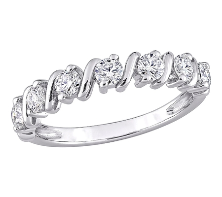 rundes Brillantschliff wirklicher echter Diamond Moissanite Engagement Ring White 7Pcs 3mm