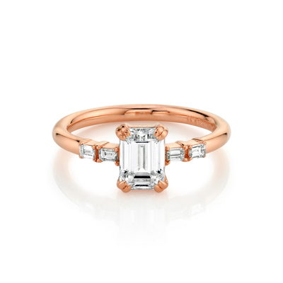 Reine Goldhochzeit natürliches Diamond Ring Wedding Solid Gold 14k/18k