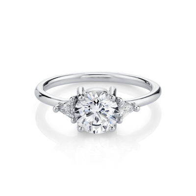 RD 4mm runder natürlicher Diamond Ring, Greifer, der Hochzeits-Band des Gold18k einstellt