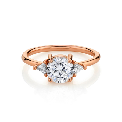 RD 4mm runder natürlicher Diamond Ring, Greifer, der Hochzeits-Band des Gold18k einstellt