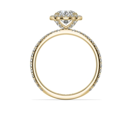 Luxus-Gia Big Diamonds Woman Engagement Ring Real Solid Gold 9K/14K/18K