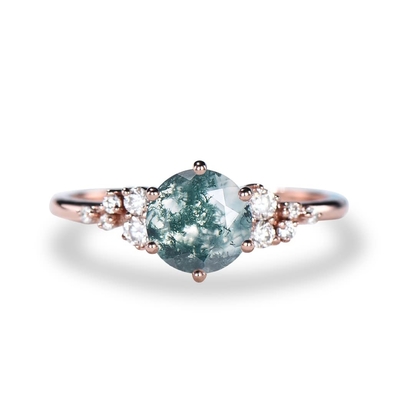 925 Sterling Silver Marquise Shape Jade Aventurine das offene Blatt schellt einzigartige Geschenke Olive Leaf Rings Handmade Jewelrys für Wo