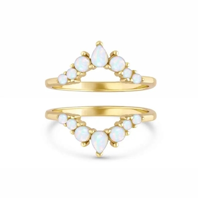 925 silberne antike elegante echte kostbare Ringe Opal Promise Engagement Wedding Anniversarys