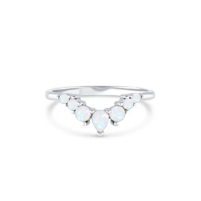 925 silberne antike elegante echte kostbare Ringe Opal Promise Engagement Wedding Anniversarys
