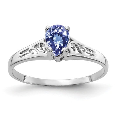 Natürliches 2 ct-Kissen schnitt Tanzanite-Cocktail-Ring in Weißgold Sterling Silver-Verpflichtungs-Ring Ins 18K