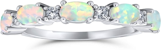 Zierliches Edelstein-Mikro pflastern CZ-Halo herstellte weißen Opal Ring Pear Shape Teardrop