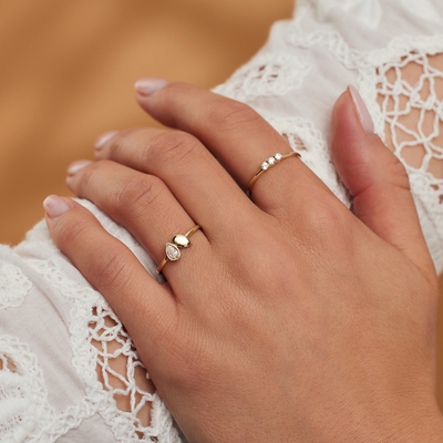Aimee Diamond Engagement Ring With 0,75 Karat-ovaler Diamant