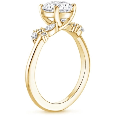 Arden Diamond Engagement Ring With 0,75 Karat ringsum gelbes Gold Diamond Ins 9k