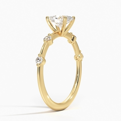 Aimee Diamond Engagement Ring With 0,75 Karat-ovaler Diamant