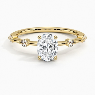 Aimee Diamond Engagement Ring With 0,75 Karat-ovaler Diamant