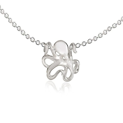 925 Sterling Silver Gold Plated Enameled Zirkon-CZ-Seahorse 18 Zoll-Ketten-Halsketten-hängendes Charme-Seeleben