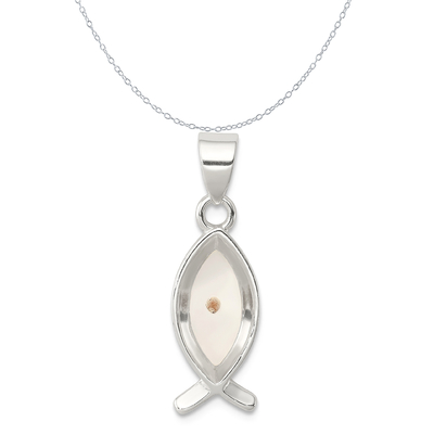 Karat im Karat-Sterling Silver Antiqued Rhodium-Plated Lobster-Verschluss-Anhänger mit Sterling Silver Cable Chain Necklace