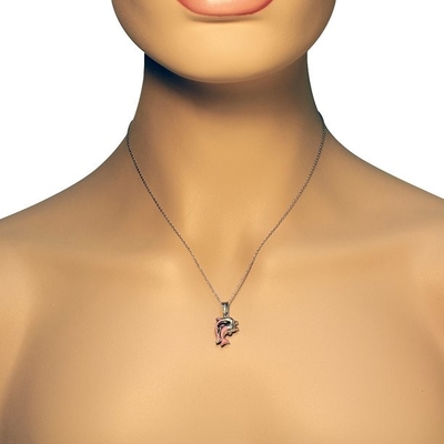 925 Sterling Silver Lobster Clasp Enameled-Fisch-Charme-Halsketten-hängender Seeleben-feiner Schmuck für Frauen-Geschenke für sie