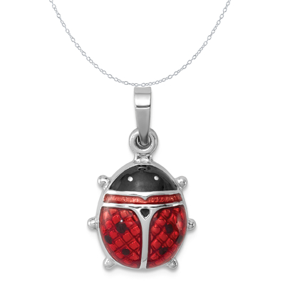 925 Sterling Silver Lobster Clasp Enameled-Fisch-Charme-Halsketten-hängender Seeleben-feiner Schmuck für Frauen-Geschenke für sie