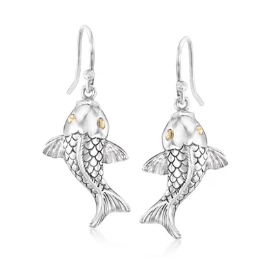 Larimar-Fischgräte-Tropfen-einzigartige Edelstein-Ohrringe in Sterling Silver
