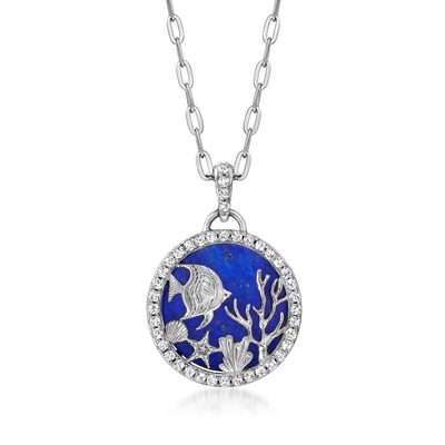 Glasstarfish-Anhänger Italiener Murano im Gold 18kt über Sterling