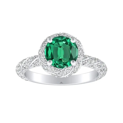 Empfindlicher köstlicher Frauen-Schmuck CZ betont rundes grünes überzogenen Verpflichtungs-Freundschaftsring des Saphir-S925 Gold