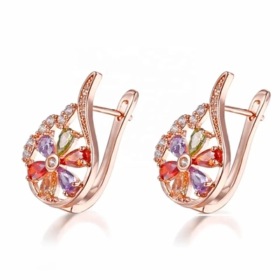 Stangenbrot Sterling Silver Rainbows CZ des Großhandel-925 entsteint Ring Multicolor Zircon Ring For-Partei-Schmuck