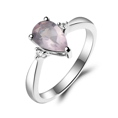 Neuer 925 Sterling Silver CZ Regenbogen-mystischer Topaz Mystic Topaz Birthstone Month-Verlobungsring