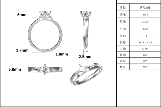 Weißes Quadrat Moissanite und Sapphire Platineve Diamonds Jewelry Women Ring With Silver 1.94CTW