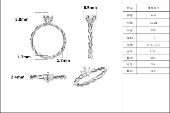 Moissanite-Verpflichtung für Frauen-Ring Set Diamonds And Sapphire-Hochzeits-Band-Weißgold pflastern
