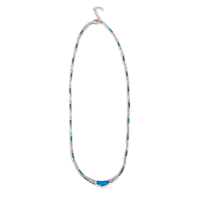 925 mit einzigartigem Muster Sterling Silver Greeks entwirft Opalwindungs-runde Halskette Bule