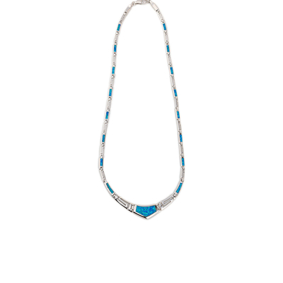 925 mit einzigartigem Muster Sterling Silver Greeks entwirft Opalwindungs-runde Halskette Bule