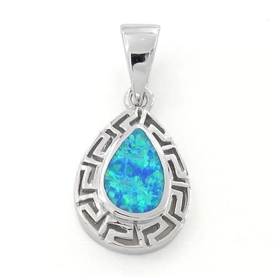925 mit Muster-Labor Sterling Silvers Opal Greek lassen Sie den hängenden feinen Schmuck fallen, der für Frauen on-line ist