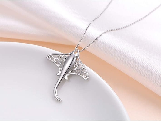 Polierte 925 Sterling Silver Octopus Sea Life hängende Halskette