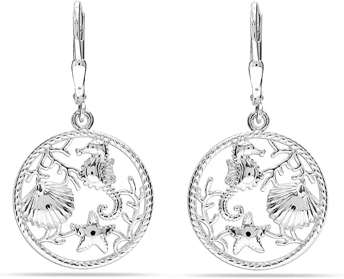 Damenbaum 925 Sterling Silver Stingray Necklace Manta Ray Turtle Dolphin Charm