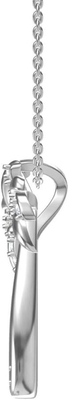 Silbernes Lächeln - fester Sterling Silver Beautiful Tropical Palm-Baum-hängende Halskette, mit Kette des Anker-17.5inch für Frauen