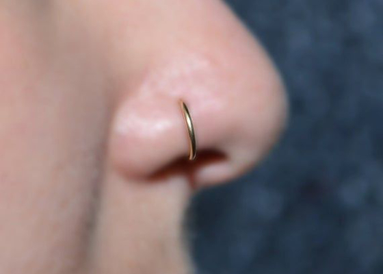Helix, der Gold14k clicker für Knorpel Tragus 16g-40g durchbohrt