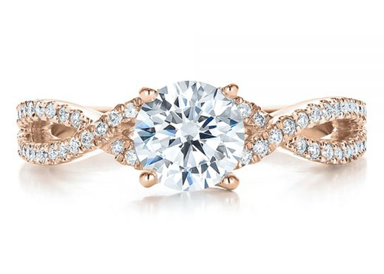 Soem-ODM Maß 0.8ct natürliches Diamond Engagement Rings 6.0MM