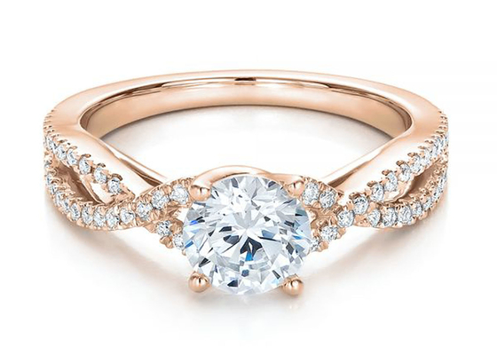Soem-ODM Maß 0.8ct natürliches Diamond Engagement Rings 6.0MM