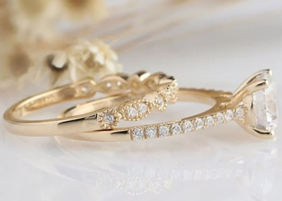 Diamond Engagement Wedding Rings 1.25CT 6.5mm des Weißgold-18K ODM