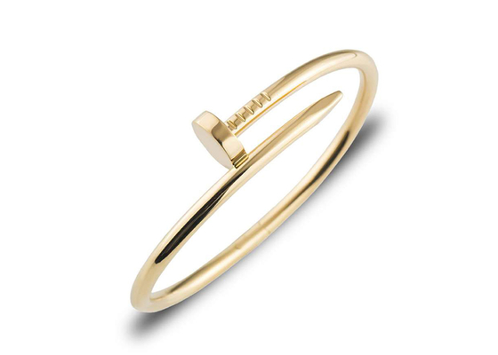 Armband der Breiten-3.5mm gelbes des Gold18k, Juste Un Clou Bangle für Verpflichtung
