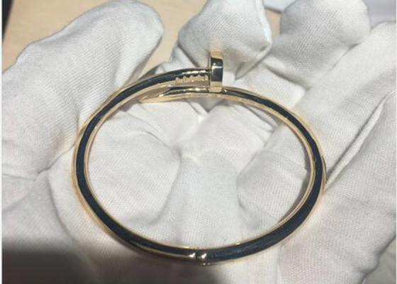 Armband der Breiten-3.5mm gelbes des Gold18k, Juste Un Clou Bangle für Verpflichtung