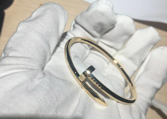 Armband der Breiten-3.5mm gelbes des Gold18k, Juste Un Clou Bangle für Verpflichtung
