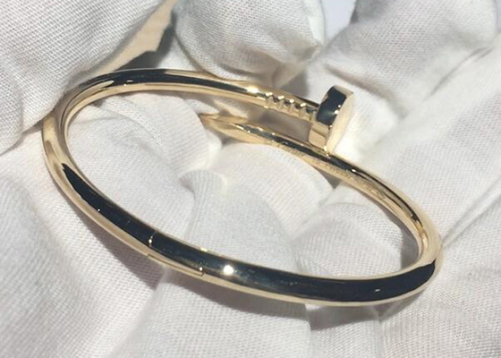 Armband der Breiten-3.5mm gelbes des Gold18k, Juste Un Clou Bangle für Verpflichtung
