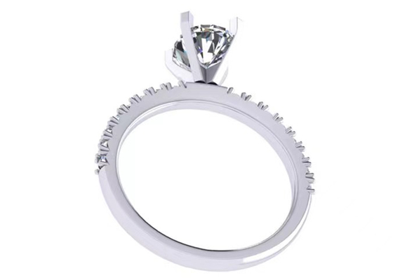 Karat-ovale Diamond Rings 2.45g des Rundschnitt-1,5 Größe Gewichts-OV8×6MM für Verpflichtung