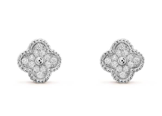 Gold Diamond Earrings, 10mm Diamond Ear Studs 2.37g Gewicht 0.24ct 18k