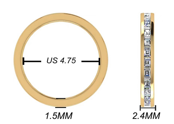 27pcs Diamant 18K Rose Gold Ring With 2.0×1.5MM Soem-ODM für Geschenk