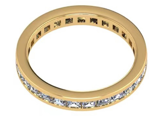 27pcs Diamant 18K Rose Gold Ring With 2.0×1.5MM Soem-ODM für Geschenk